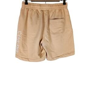 CALVIN KLEIN Men's Tan Peach Active Casual Sweat Athletic Shorts SZ S